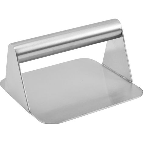 Presse à hamburgers carrée antiadhésive en acier inoxydable, pour de délicieux hamburgers, boulettes de viande et barbecue coloré. (1/5)