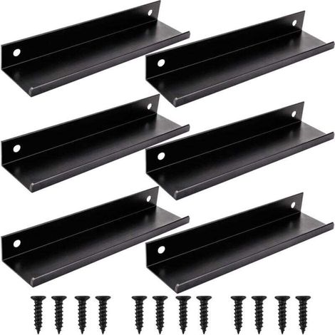 6pcs noir Poignée d’Armoire de Cuisine Meuble Tiroir (150MM, noir) (1/4)