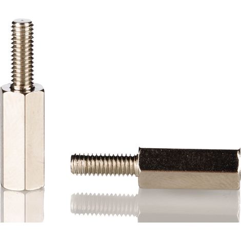Entretoise filetée RS PRO, longueur 18mm, Mâle / Femelle, M3 x M3 ( Prix pour Paquet de 50 )
