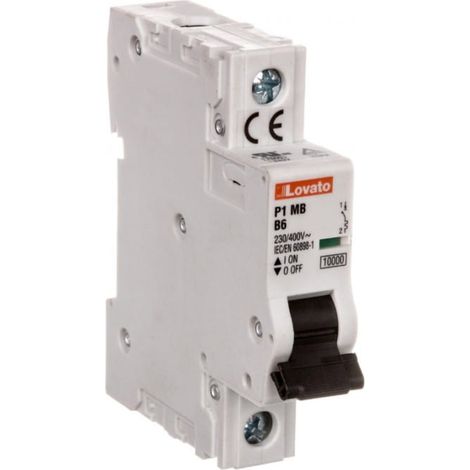 Interruptor autom谩tico 1P B 6A 10kA CA P1MB1PB06