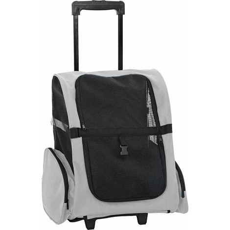 Chariot pour animaux de compagnie 3 en 1 Gris 48 x 32 x (57-106) cm Tissu Oxford (1/5)