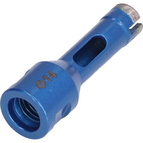 Foret diamanté M14 à filetage femelle, outil de perçage manuel pour marbre et granit, 14 mm (1/5)