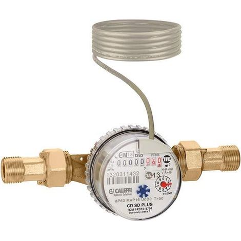 Contatore volumetrico con uscita impulsiva Caleffi 7942  1/2" (1/2)