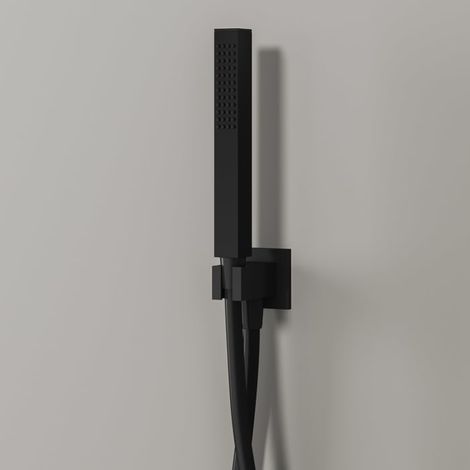 Kronenbach Wannenset 2 mit Stabhandbrause eckig und Wandanschlussbogen (1/5)