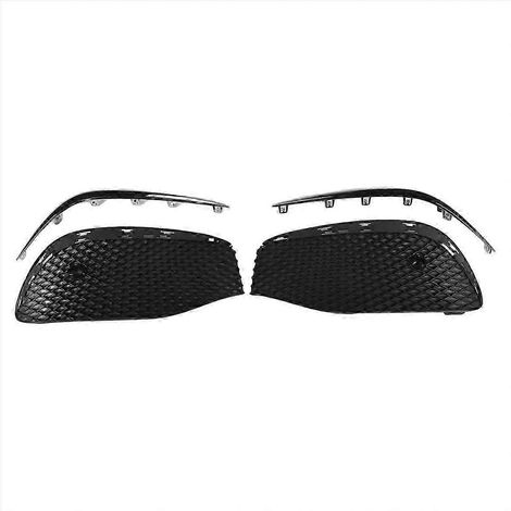 1 paire de grilles de protection pour feux antibrouillard de pare-chocs avant avec bande chromée PA (1/5)