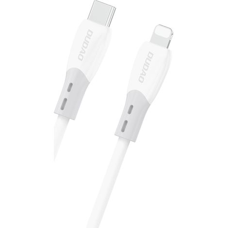 Cable USB-C trenzado de silicona - iPhone Lightning L25SX 30W 2m - Blanco (1/5)