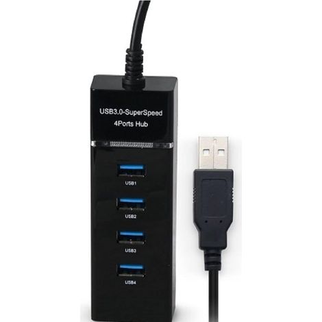 Switch 4 porte usb 3.0 cavo 30 cm trasferimento 5 gbps per pc tablet