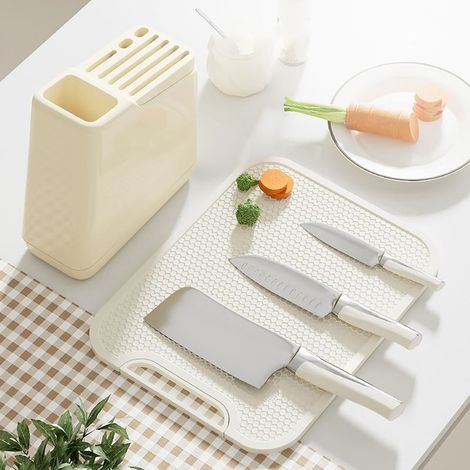 Couteau Rangement Multifonction Robuste Design Élégant Haute Dureté Stable Cage à Baguettes Cuisine Maison (1/5)