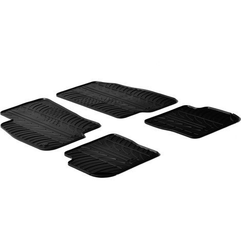 Set tappeti su misura in gomma - compatibile per  Abarth Punto 3p (05/0806/11) -  Abarth Punto Evo 3p (06/1004/12) -  Fiat Punto 3p (01/1208/18) -  Fiat Punto 5p (01/1204/19) -  Fiat Punto Evo 3p (10/