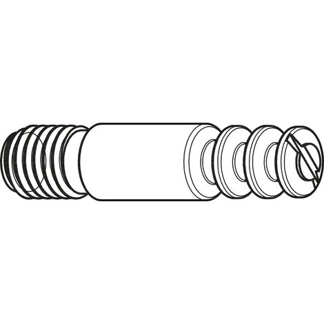 Einfachbolzen Exzenter-Verbindungs Bolzen M8x1, Länge 39 mm, Zamak vernickelt