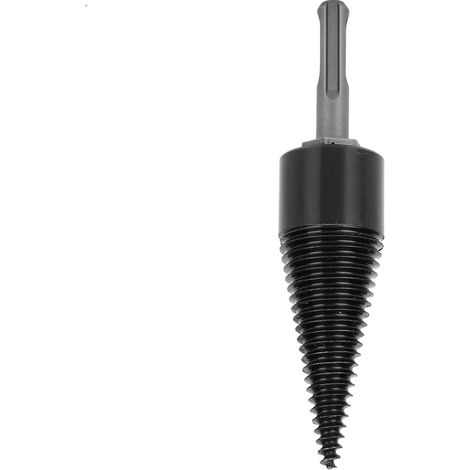 Perceuse cône bois bûche fendeur manuel embout rond 32mm accessoire (1/5)