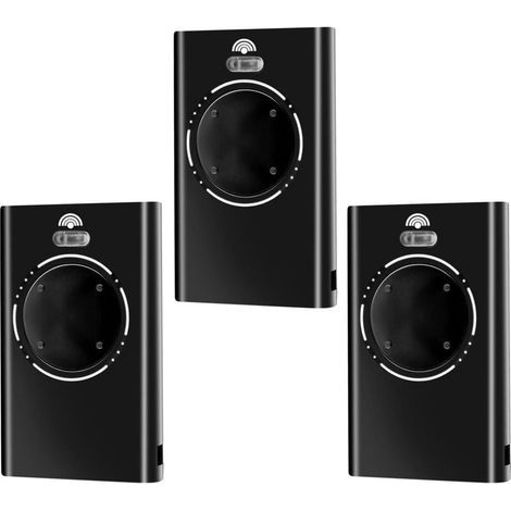 3-teilige 868-MHz-Garagentor-Fernbedienung, 4-Kanal-Torfernbedienung kompatibel mit XT4 868 SLH LR, XT4 868 SLH, XT2 868 SLH LR, XT2 868 SLH (Schwarz) (1/4)