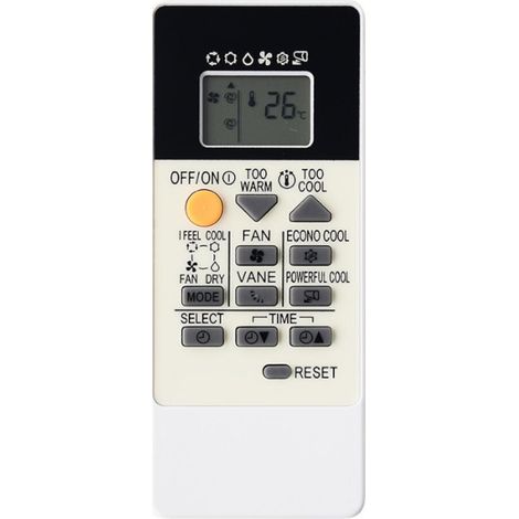 Télécommande de Climatiseur pour RU18A MSZ DM25VA, MSZ DM35VA, MSZ HJ25A, MSZ HJ35VA, MSZ HJ25VA, Remplacement Universel de la Télécommande de Climatiseur (1/5)