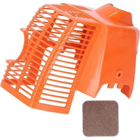 BelleRise - Cache-moteur pour débroussailleuse – FC75 FS75 FS80 FS80R FS85 FS85R KW85 HL75 – Protection renforcée – orange (1/4)