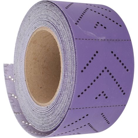 Rouleau papier verre céramique 400 grains multi trous – Abrasif 70mmx12m préparation carrosserie peinture bois métal (1/5)
