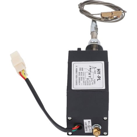 Électrovanne d'arrêt moteur diesel, servomoteur, générateur diesel, régulateur d'accélérateur électrique 24 V (1/5)