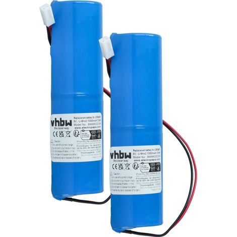 vhbw 2x Pile remplacement pour Jablotron 2CR34615, BAT-80A-SAFT pour système d'alarme (12000mAh, 6V, Li-MnO2)