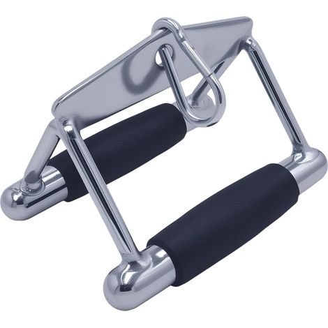 Barre de traction LAT,corde de triceps à double poignée en D entraînement musculaire,barre de pression droite rotative en forme de V pour entraînement de poids,accessoires de machine à câble (1/5)
