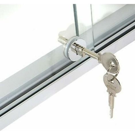 Serrure Ronde En Verre Pour Porte Coulissante Mobile Et Armoire À Bijoux (1/4)