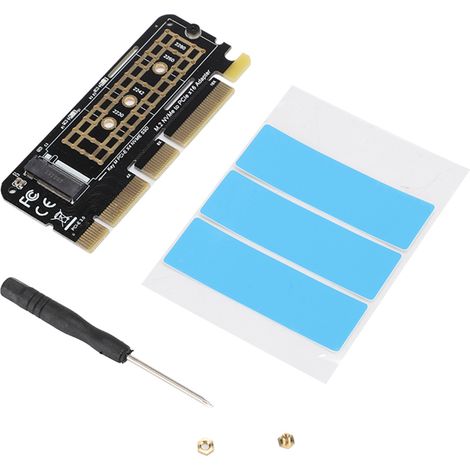 Carte d'extension PCI‑E 3.0 X16 pour SSD M.2 NGFF - Adaptateur haute vitesse pour disque dur SSD (1/5)