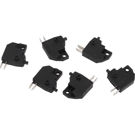 Lot de 6 interrupteurs de feu stop pour moto, sensibles, compacts et légers, noirs, de remplacement pour Suzuki GY6 (1/5)