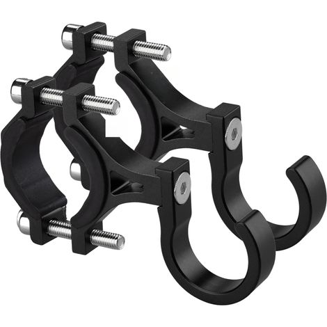 Gancho universal para colgar bicicletas y motocicletas, fabricado en aleación de aluminio, 2 unidades (plateado)