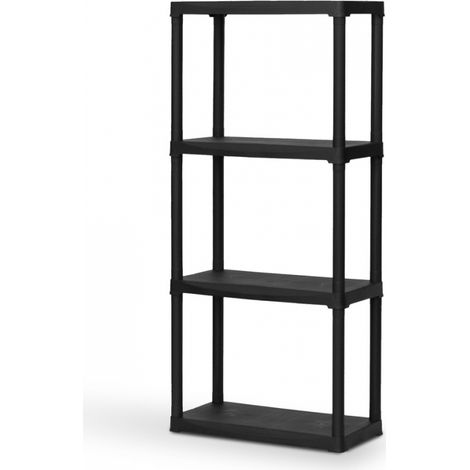 étagère Polypropylène Tempo Noire Résistante, Modulaire Et Facile à Monter - Art Plast (1/2)