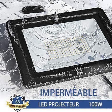 Outdoor LED Floodlight 10W 20W 30W 50W 100W Wall Light Reflector IP68 Waterproof Garden Lighting Warm White 50W (1/4)