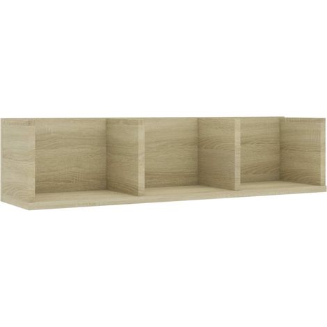 Maison Exclusive - CD-Wandregal Sonoma-Eiche 75x18x18 cm Holzwerk