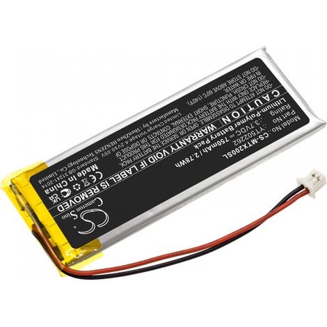 Batterie 3.7V 0.75Ah LiPo YT502262 pour intercom Midland BTX2 Pro