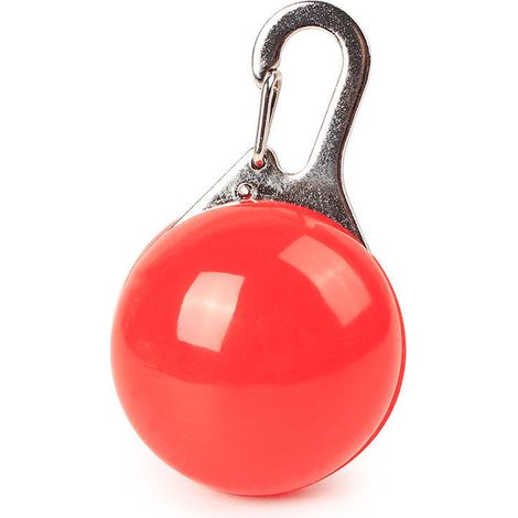 2pcs LED Illuminé Chien Marche Lumière Pendentif Collier De Lumière, Clignotant Collier De Sécurité Flash, Pour Chien Chat Animal Anti-Perdu Coureur Jogger Marcheur Cycliste (Rouge)-5.53.52.5cm
