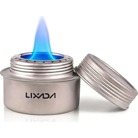Mini réchaud à alcool pour la randonnée, réchaud de camping léger et portable, brûleur à alcool Ti, réchaud de camping efficace et sûr pour la randonnée en plein air, la cuisine (1/5)