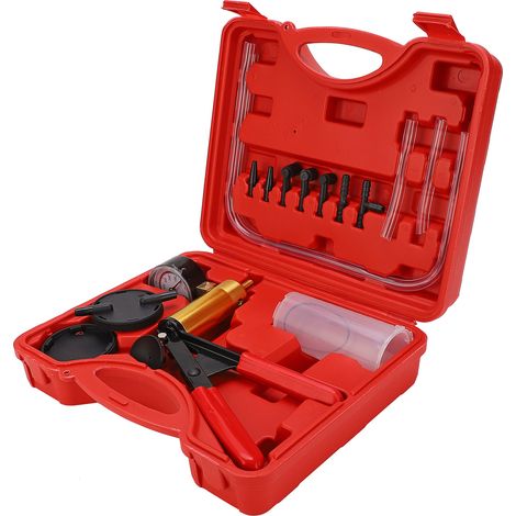 Kit de purge de frein à main avec pompe à vide, testeur et accessoires pour voiture et moto (1/5)