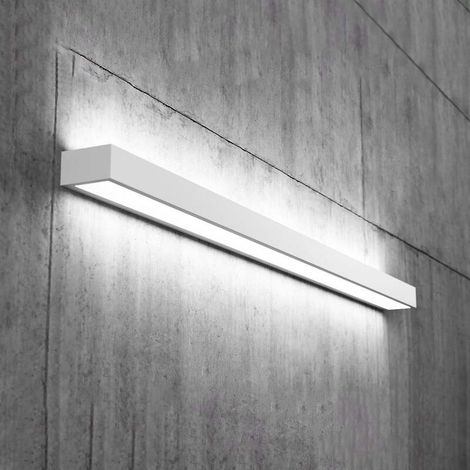 [NEUWERTIG] B-Ware LED Wandleuchte Mera 120 cm weiß Lampe Leuchte 4000K Energieeffizienz IP20 (1/2)