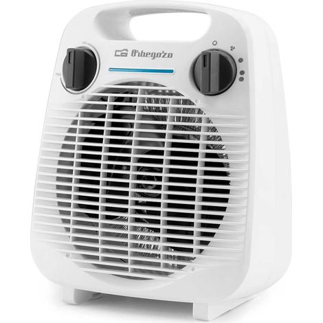 Orbegozo calefactor horizontal FH 5041, 3 posiciones de funcionamiento, posición ventilador, diseño vertical, termostato regulable, indicador luminoso, 2000 W (1/5)