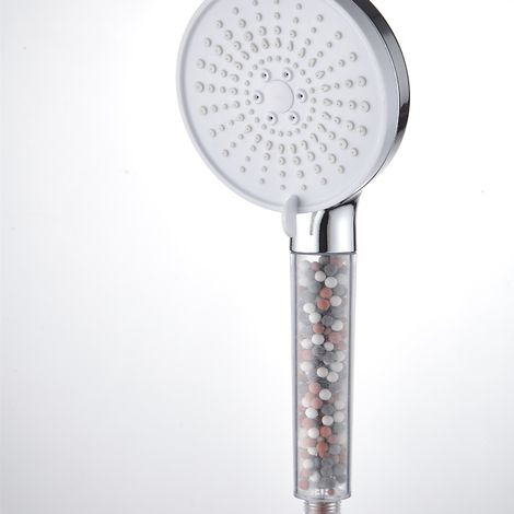 Pommeau de douche haute pression, 5 modes réglables, économie d'eau, filtre à ions négatifs écologique, adoucisseur d'eau, douchette à main, jet puissant, basse pression, pour la maison et la salle de (1/4)