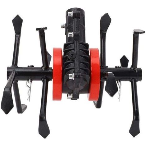 Roue de débroussailleuse à gazon, tête d'ameublissement du sol à 6 griffes, accessoire universel pour motoculteur, tondeuse à gazon