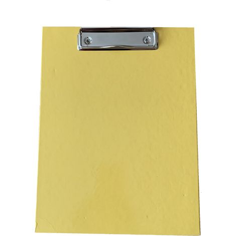 Cartella portablocco in cartone giallo formato A5 (1/2)