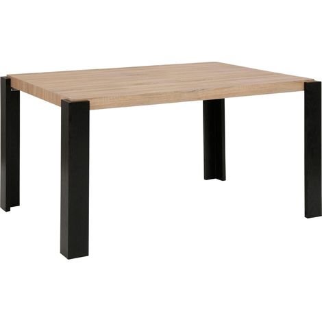 Otago-Table à manger 120 cm Chêne Noir