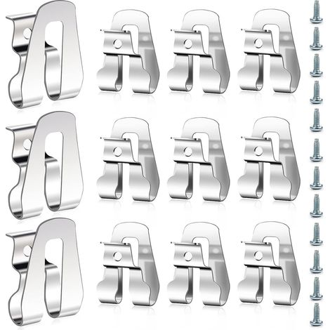 Passants de ceinture universels pour outils électriques, crochets pour outils, passants de ceinture pour outils électriques avec vis (10 pièces) (1/3)