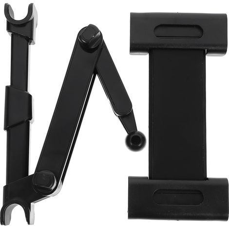 Support de Tablette Fixation Antidérapante Stable pour Appui-tête de Voiture Bras Télescopique Ajustable en Alliage D'aluminium pour Siège Arrière (1/5)