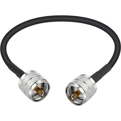 Antennenverlängerungskabel – RG58 – 50 Ohm – PL259-Stecker – 150 cm – Für Amateurfunk- und Kurzwellengeräte (1/5)