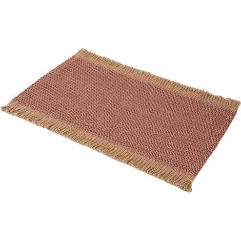 Mantel resistente al calor, Mantel individual de papel con borlas, Cubre mesas, Salvamanteles, Aislante térmico / Resistente al calor, 45 x 30 cm (1/5)