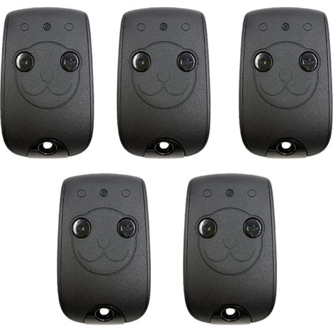 Compatible avec Somfy 1841026 - télécommande RTS à deux canaux Keytis Permet de contrôler deux moteurs de portail RTS et de garage, 5 unités incluses (1/4)