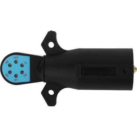Adaptateur de connecteur à lame pour testeur de feux de remorque à 7 broches, type étanche à 7 broches et 6 LED, convient aux véhicules, prise standard américaine. (1/5)