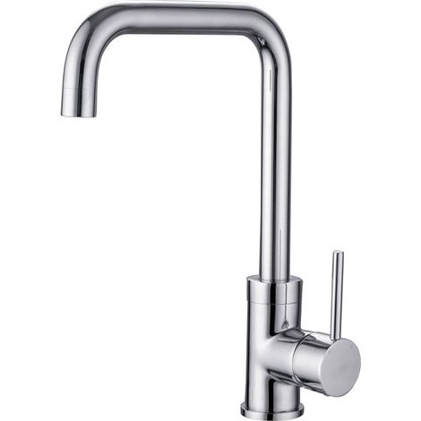 Prima Rhode U-Spout Kitchen Sink Mixer Tap - Chrome (1/2)