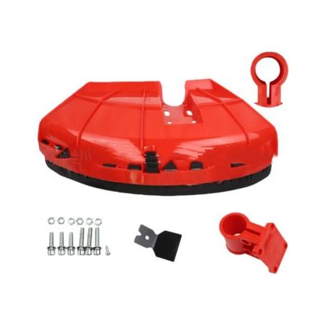 Carter de protection pour débroussailleuse Multi 4-1 Brosse + Kit de fixation - Remplacement de déflecteur de tondeuse à gazon de protection de tondeuse pour Stihl FS120 FS200 FS250 (1/4)