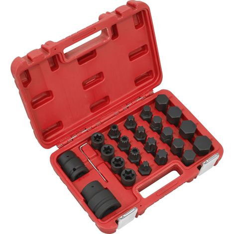 Sealey SX054 Impact Socket & Bit Set, 3/4""Sq & 1""Sq Drive 23pc
