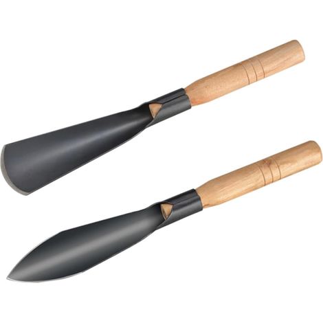 2 pezzi Una pala Attrezzo per diserbo Fabbrica Attrezzi da giardinaggio Pale da piantagione da giardino Pala domestica per il giardino Vanga da giardinaggio Pala in metallo e legno