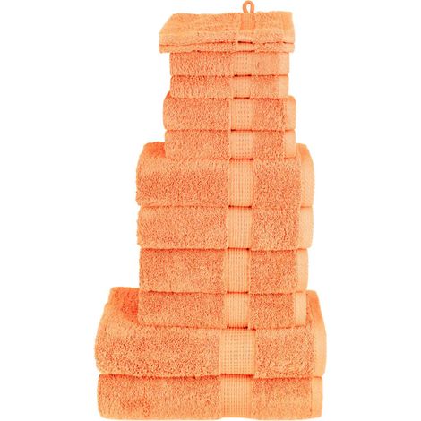 Ensemble de 12 serviettes de qualité supérieure SOLUND Orange 600 g/m²